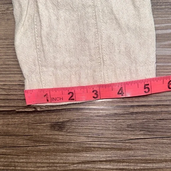 Old Navy Linen Taper Tan Pants-Small - Picture 7 of 8